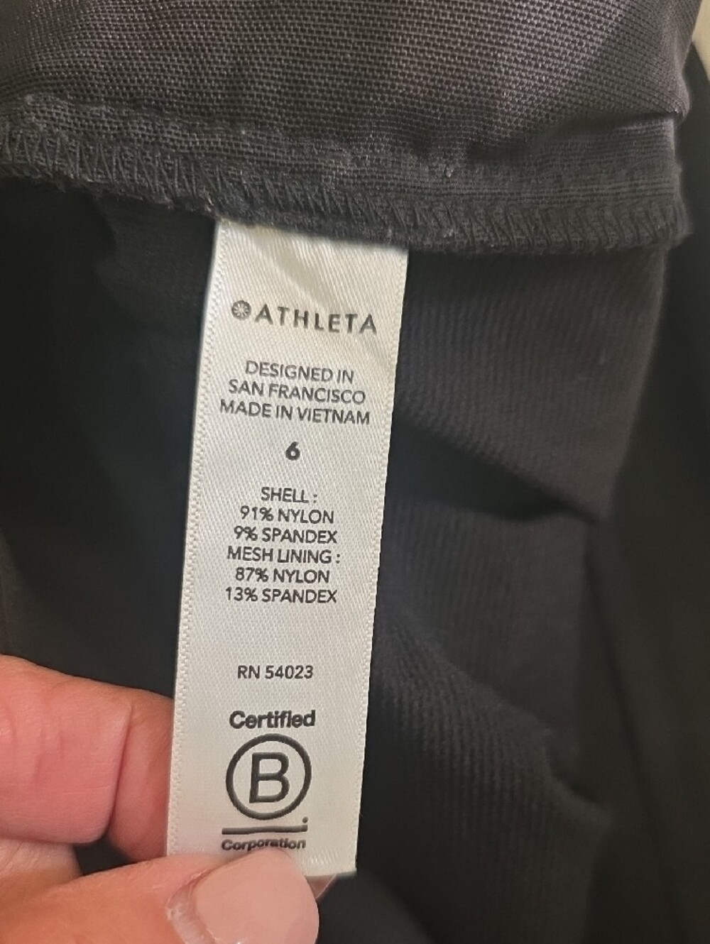 Athleta Wander Stash Skinny Pants Black Travel Hiking Stretch Size 6 - Picture 7 of 13